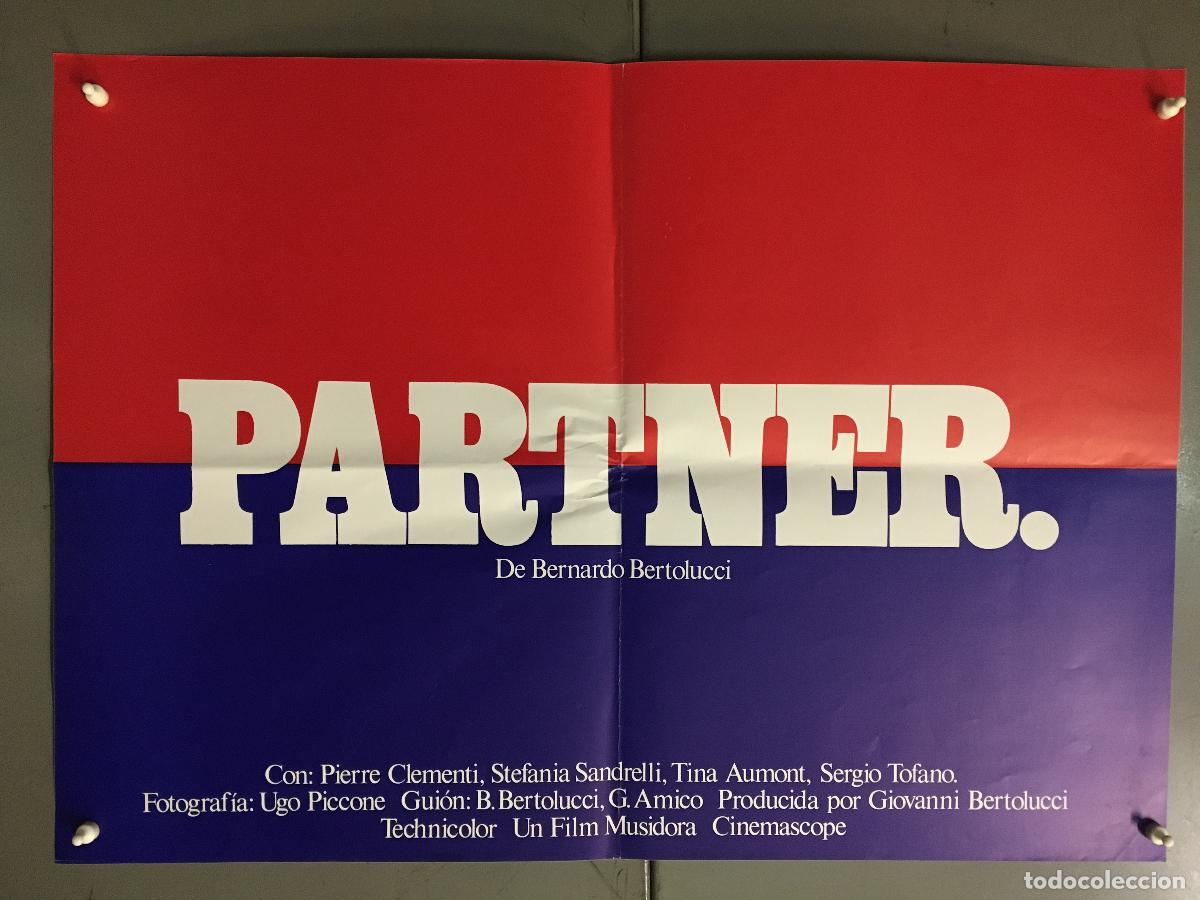 Cine: AFG90 PARTNER BERNARDO BERTOLUCCI POSTER ORIGINAL 50X70 ESTRENO raro h11