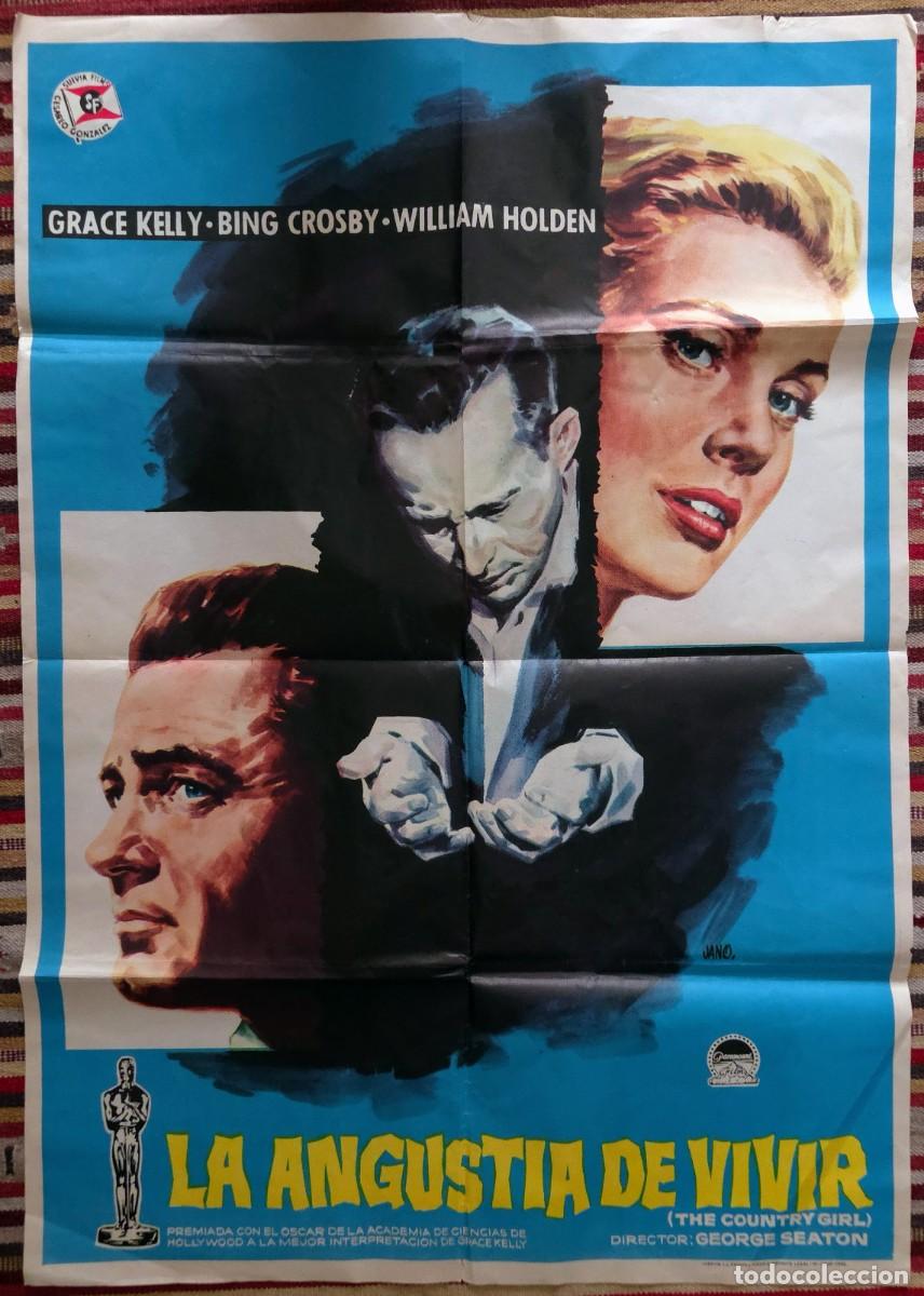 Cine: Cartel cine original LA ANGUSTIA DE VIVIR 1962 Grace Kelly Bing Crosby William Holden