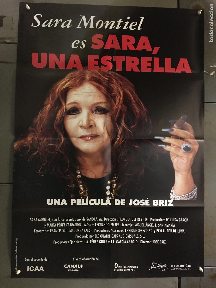 Cine: AFG93 SARA UNA ESTRELLA SARA MONTIEL POSTER ORIGINAL 70X100 ESTRENO h4
