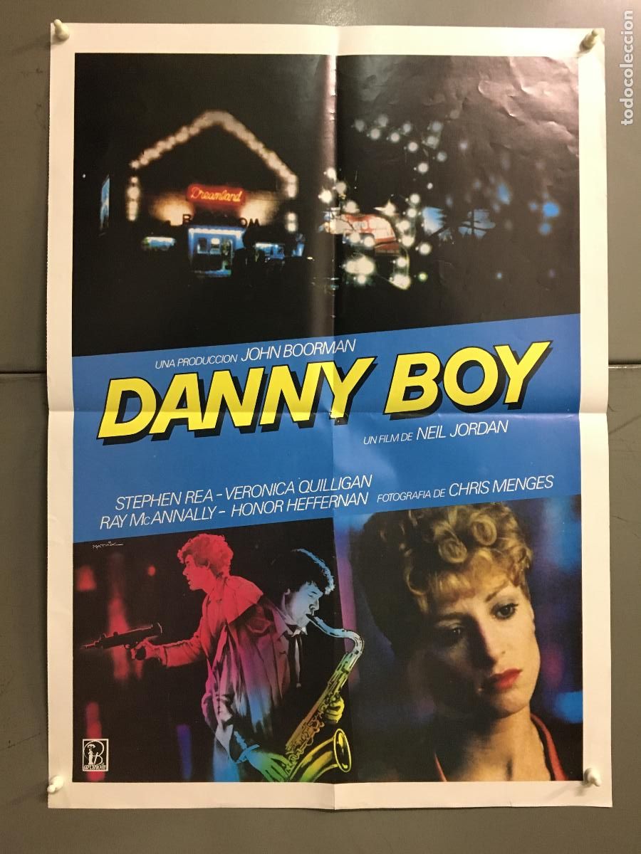 Cine: AFG95 DANNY BOY NEIL JORDAN STEPHEN REA POSTER ORIGINAL 50X70 ESTRENO h0