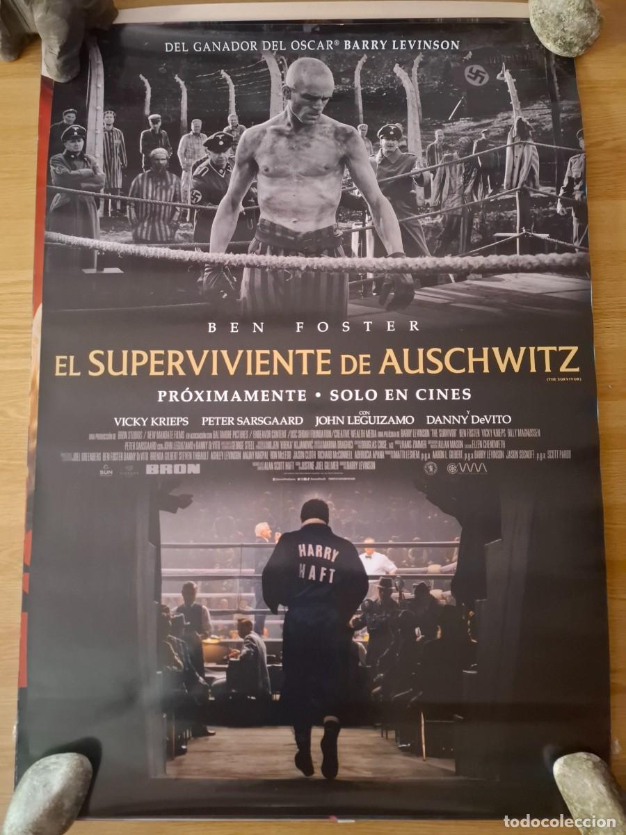Cinema: El superviviente de Auschwitz - aprox 70x100 Cartel ORIGINAL cine (L133)