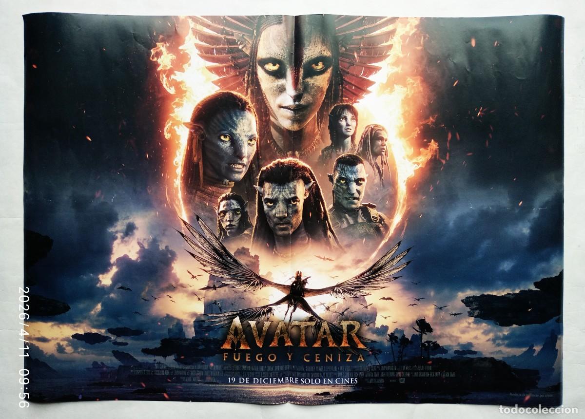 Cinema: AVATAR, FUEGO Y CENIZA, con Sigourney Weaver. P&Oacute;STER 48 X 68 cms..