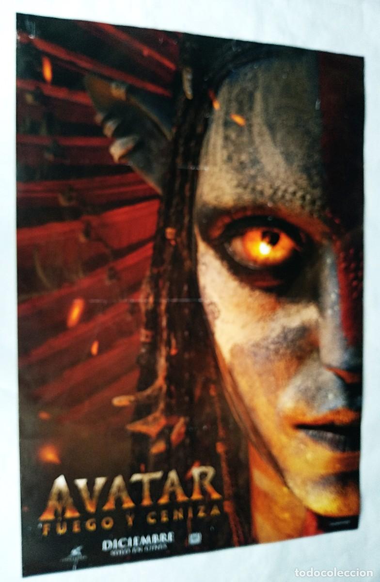 Cinema: AVATAR, FUEGO Y CENIZA, con Sigourney Weaver. P&Oacute;STER PROMOCIONAL 68 X 98 cms..