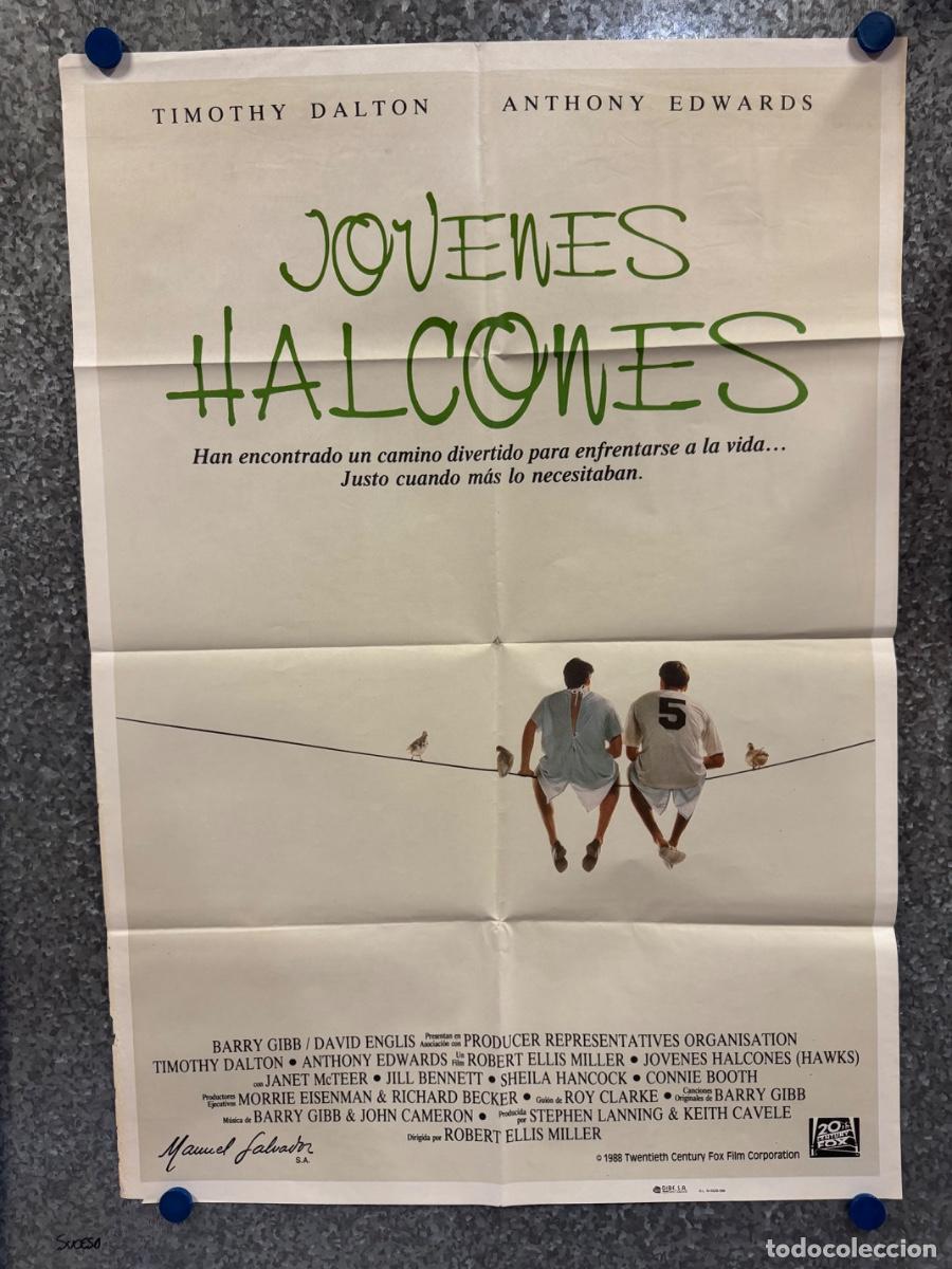 Cine: Jovenes halcones, Timothy Dalton, Anthony Edwards, A&ntilde;o 1988, POSTER ORIGINAL