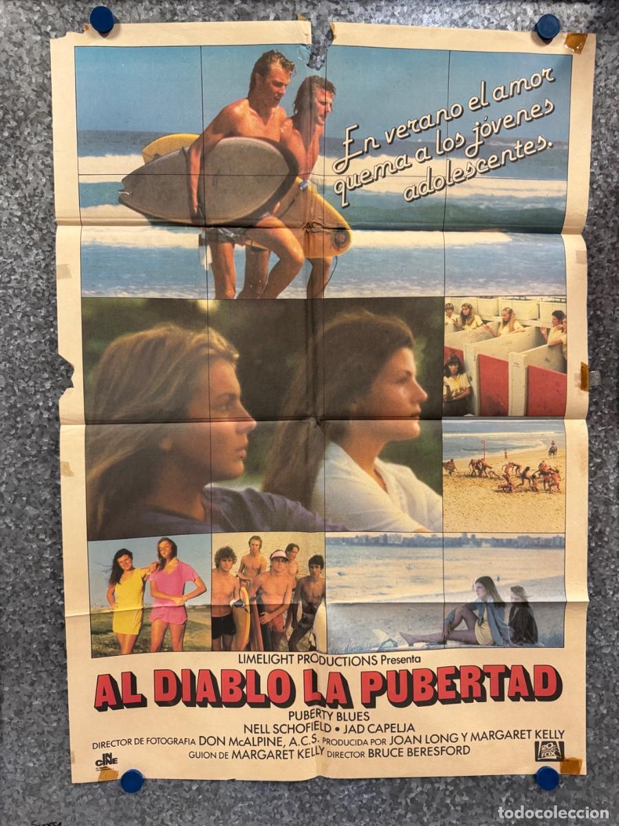 Cine: Al diablo la pubertad, Nell Schofield, Jad Capelja, POSTER ORIGINAL