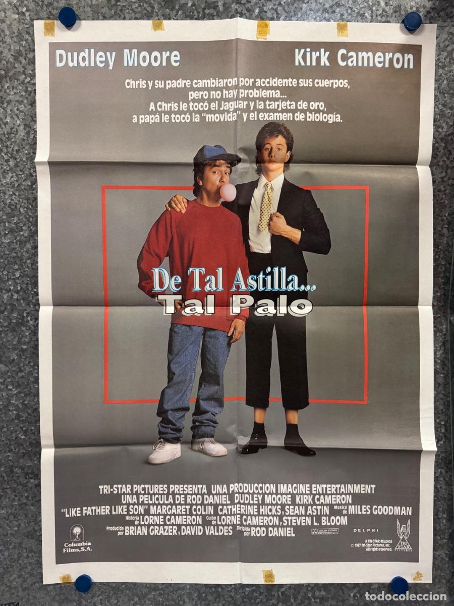 Cine: De tal astilla tal palo, Dudley Moore, Kirk Cameron, A&ntilde;o 1987, POSTER ORIGINAL