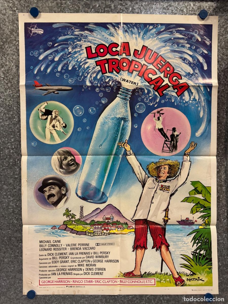 Cine: Loca juerga tropical, Michael Caine, Billy Connolly, A&ntilde;o 1985, POSTER ORIGINAL