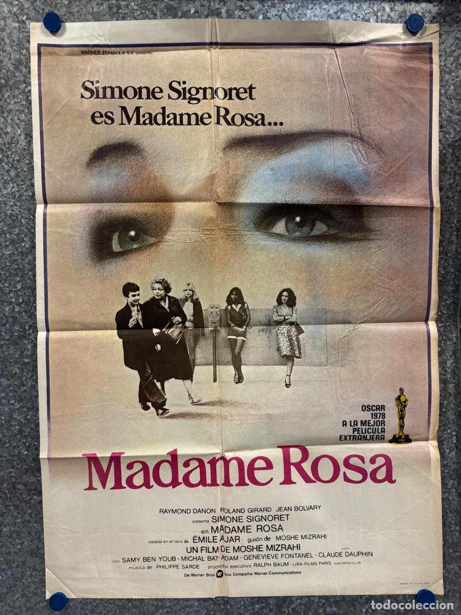 Cine: Madame Rosa, Simone Signoret, Michael Bat, A&ntilde;o 1978, POSTER ORIGINAL