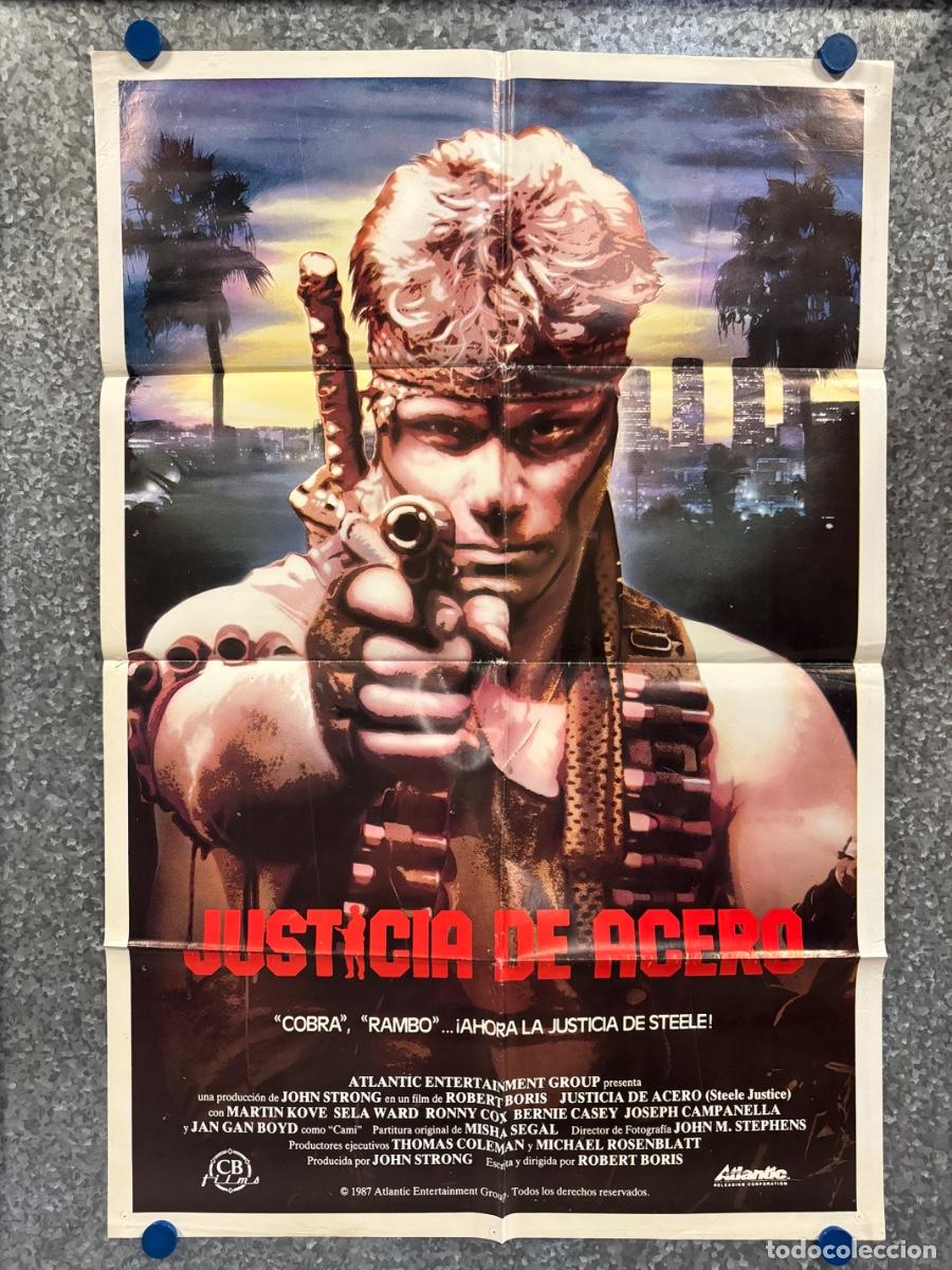 Cine: Justicia de acero, Martin Kove, Sela Ward, POSTER ORIGINAL