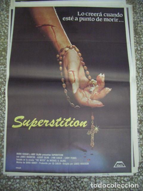 Cine: SUPERSTITION. James Houghton, Albert Salmi, Lynn Carlin. A&Ntilde;O 1984. POSTER ORIGINAL