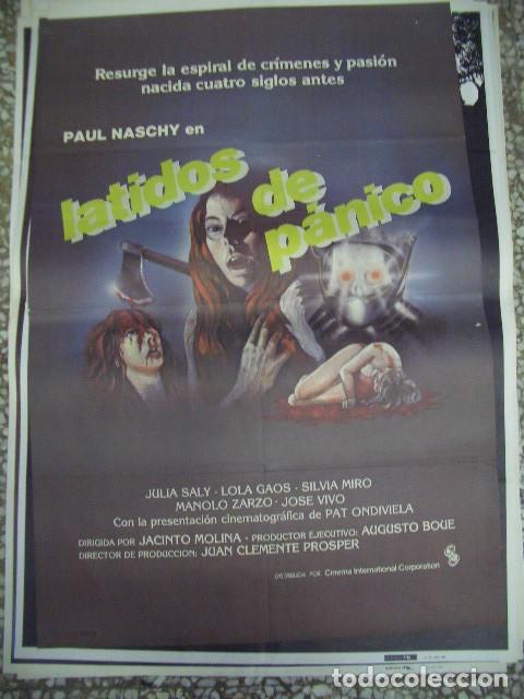 Cine: P&oacute;ster original 70x100cm VLATIDOS DE PANICO