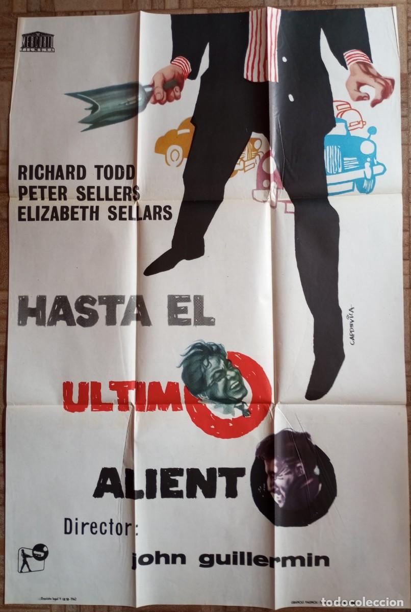Cin&eacute;ma: HASTA EL &Uacute;LTIMO ALIENTO. POSTER ESTRENO. RICHARD TODD, PETER SELLERS, ELIZABETH SELLARS