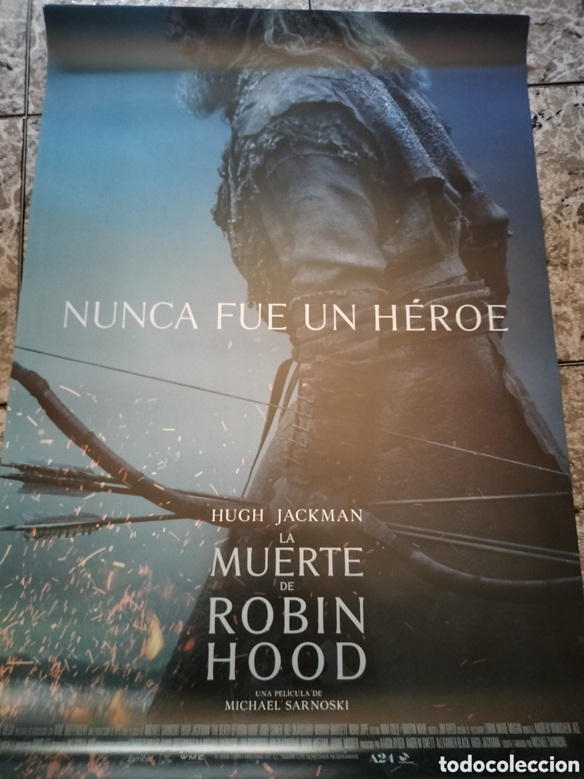 Cine: Poster Original La Muerte de Robin Hood 100x70