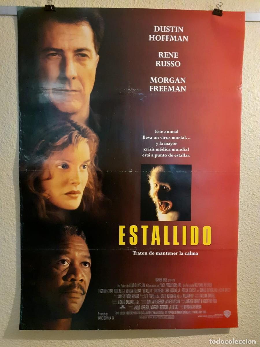 Cine: Cartel de cine original Estallido (Outbreak) (1995)