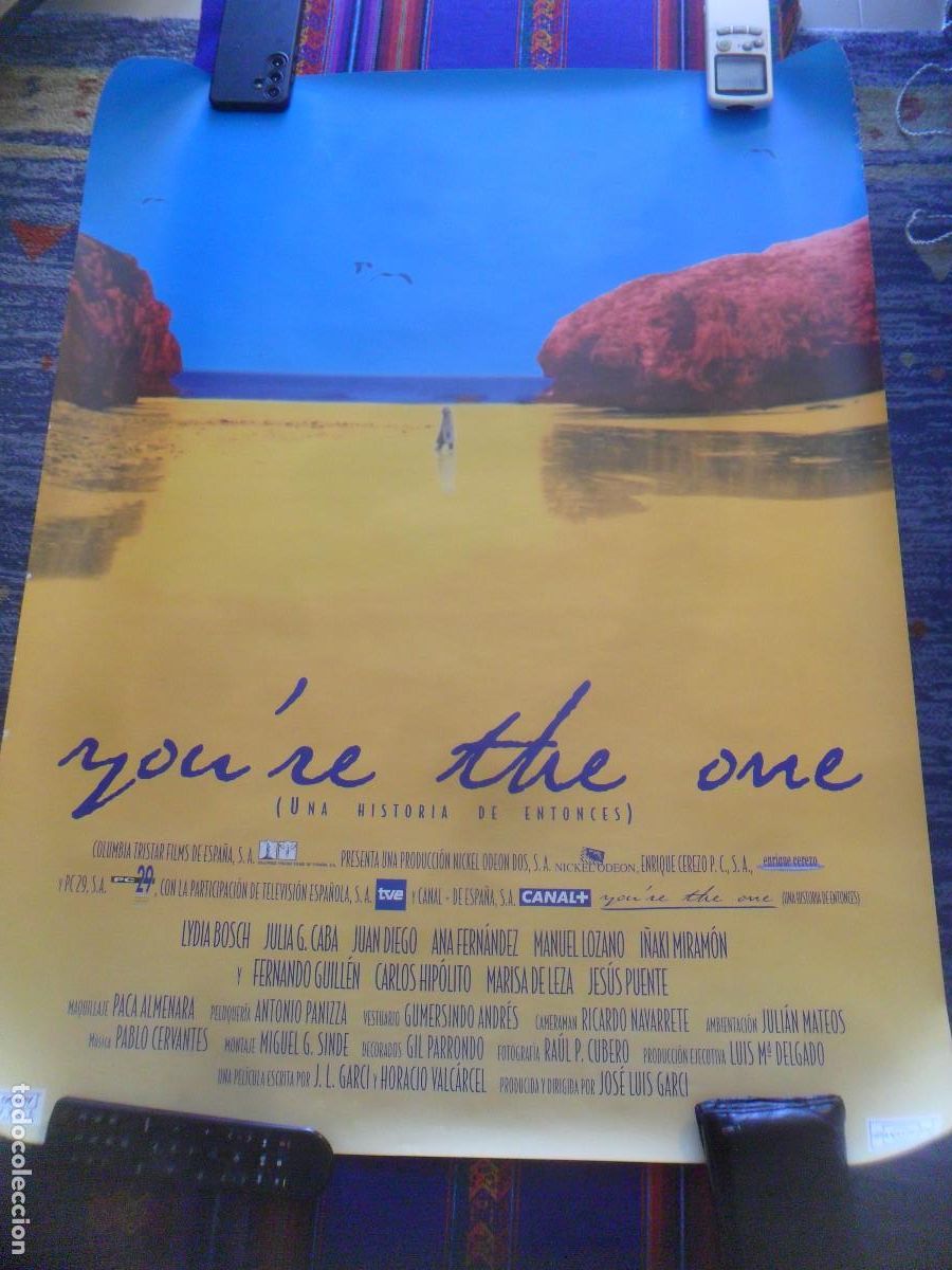 Cine: CARTEL P&Oacute;STER ORIGINAL YOU'RE THE ONE UNA HISTORIA DE ENTONCES DE JOS&Eacute; LUIS GARCI. 88X66 CMS. BE.