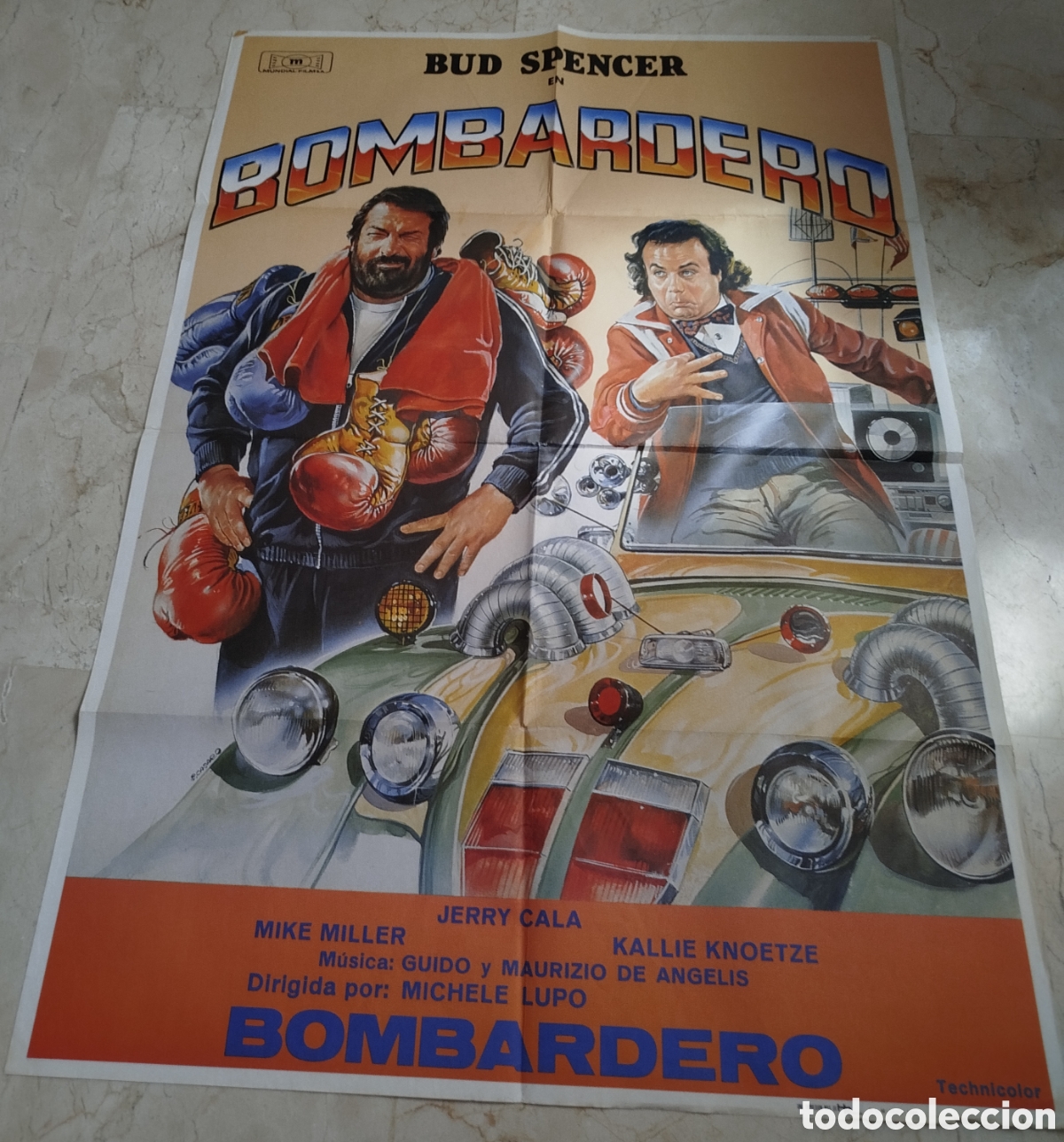 Cine: Bombardero. Bud Spencer. Cartel gran formato