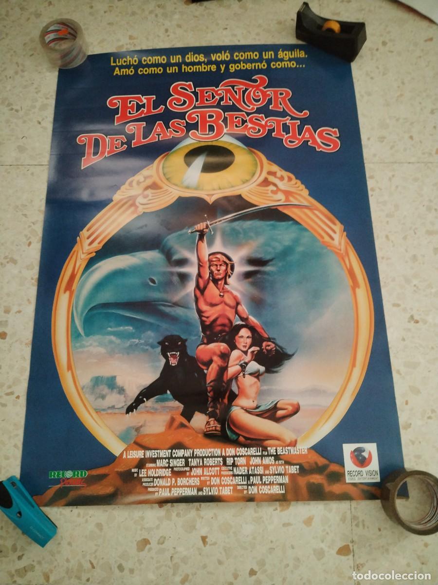 Cine: POSTER ORIGINAL VIDEOCLUB ELSE&Ntilde;OR DE LAS BESTIAS 67CM ANCHO 96CM ALTO