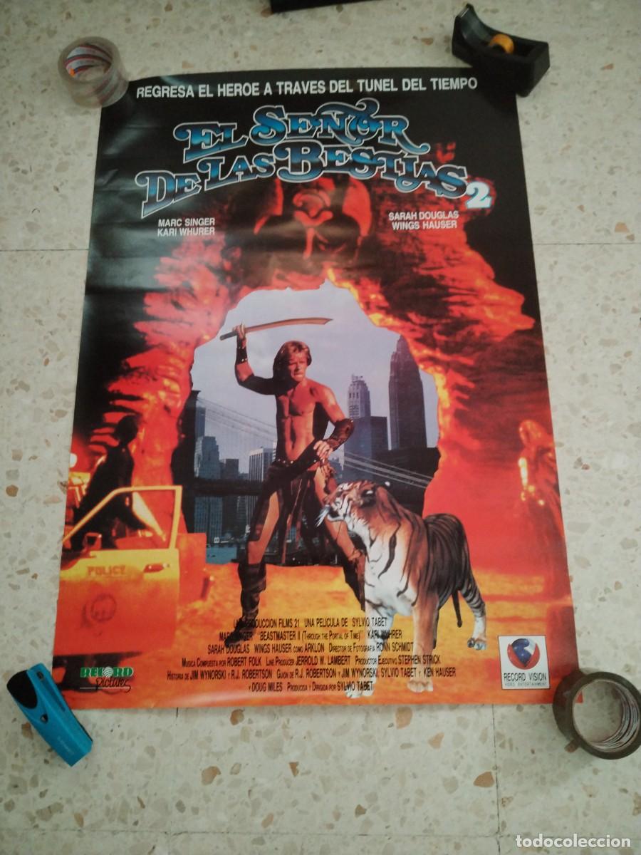 Cine: POSTER ORIGINAL VIDEOCLUB ELSE&Ntilde;OR DE LAS BESTIAS 2 67CM ANCHO 96CM ALTO