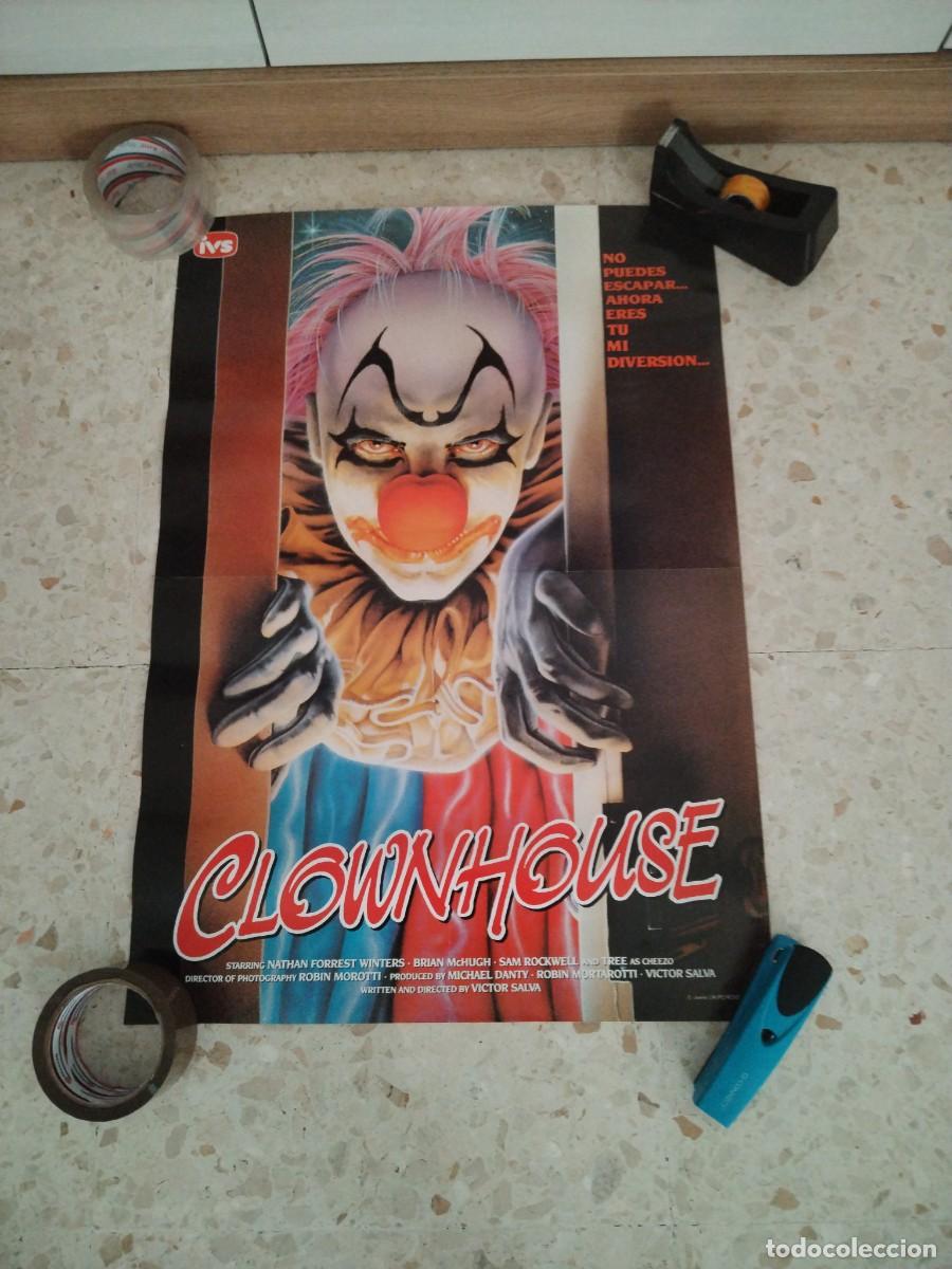 Cine: POSTER ORIGINAL PAYASO ASESINO 47 CM ANCHO 67CM ALTO