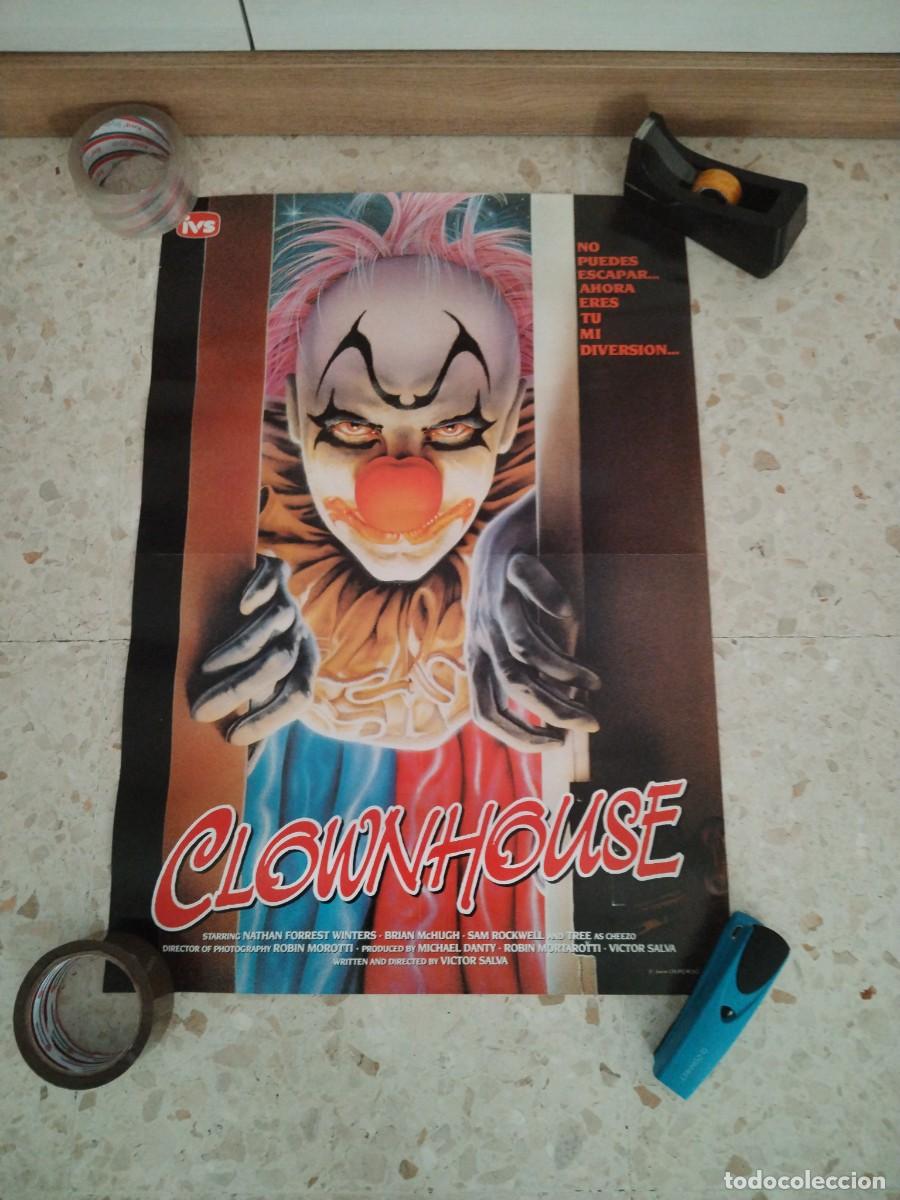Cine: POSTER ORIGINAL PAYASO ASESINO 47 CM ANCHO 67CM ALTO