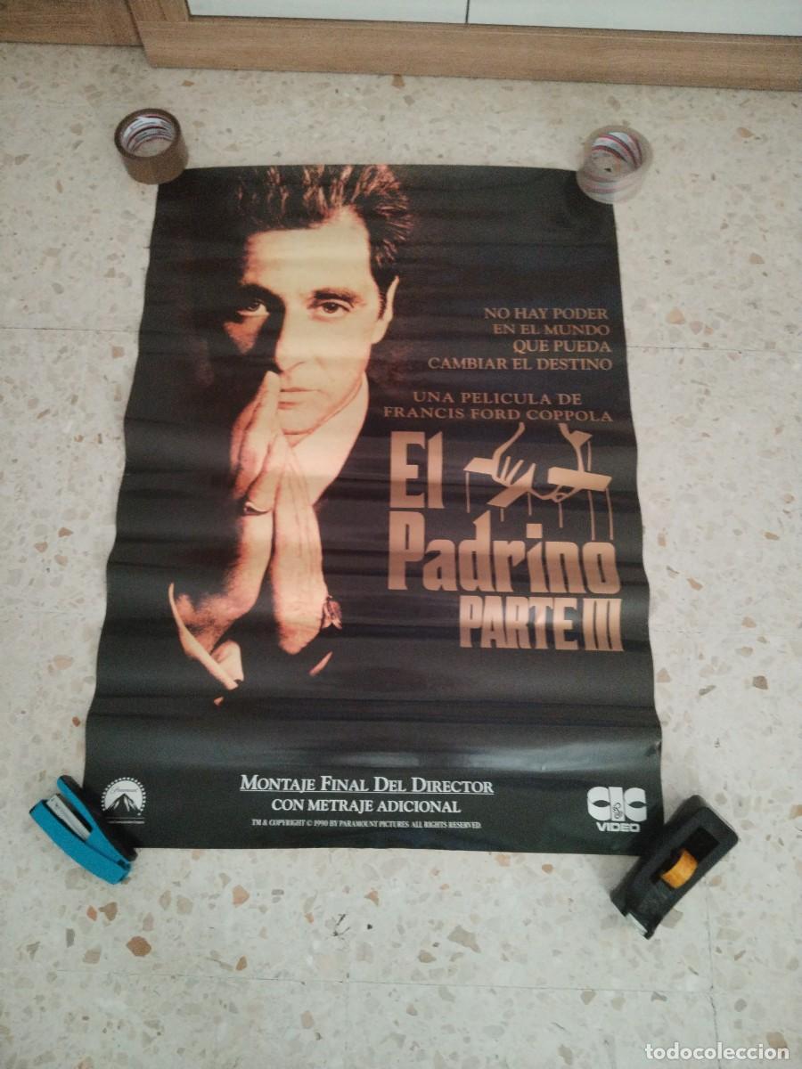 Cine: POSTER ORIGINAL VIDEOCLUB EL PADRINO III 67CM ANCHO 96CM ALTO