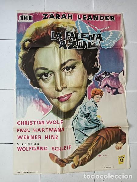 Cine: VKD 2248 LA FALENA AZUL ZARAH LEANDER JANO POSTER ORIGINAL 70X100 ESTRENO