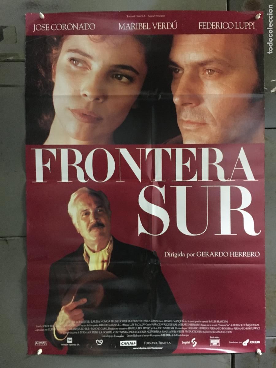 Cine: AFH18 FRONTERA SUR JOSE CORONADO MARIBEL VERDU FEDERICO LUPPI POSTER ORIGINAL 70X100 ESTRENO h0