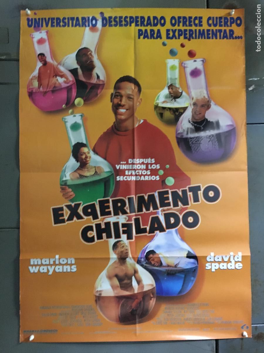Cine: AFH21 EXPERIMENTO CHIFLADO MARLON WAYANS POSTER ORIGINAL 70X100 ESTRENO h0