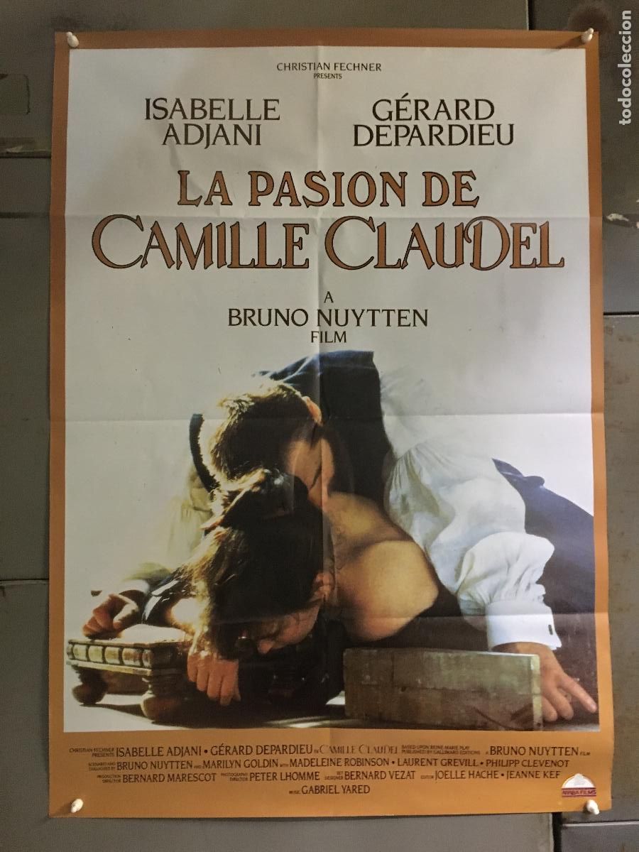 Cine: AFH22 LA PASION DE CAMILLE CLAUDEL ISABELLE ADJANI POSTER ORIGINAL 70X100 ESTRENO h3