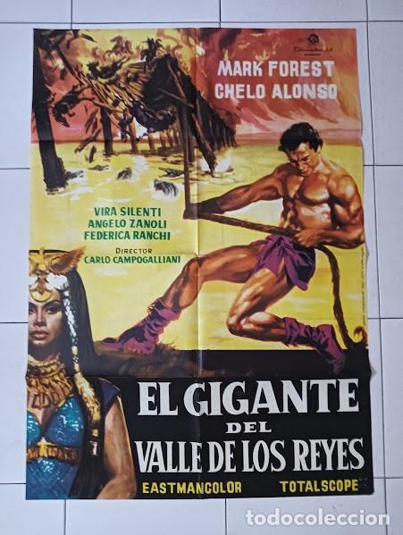 Cine: SMP 2391 EL GIGANTE DEL VALLE DE LOS REYES MARK FOREST PEPLUM POSTER ORIGINAL 70X100 ESTRENO