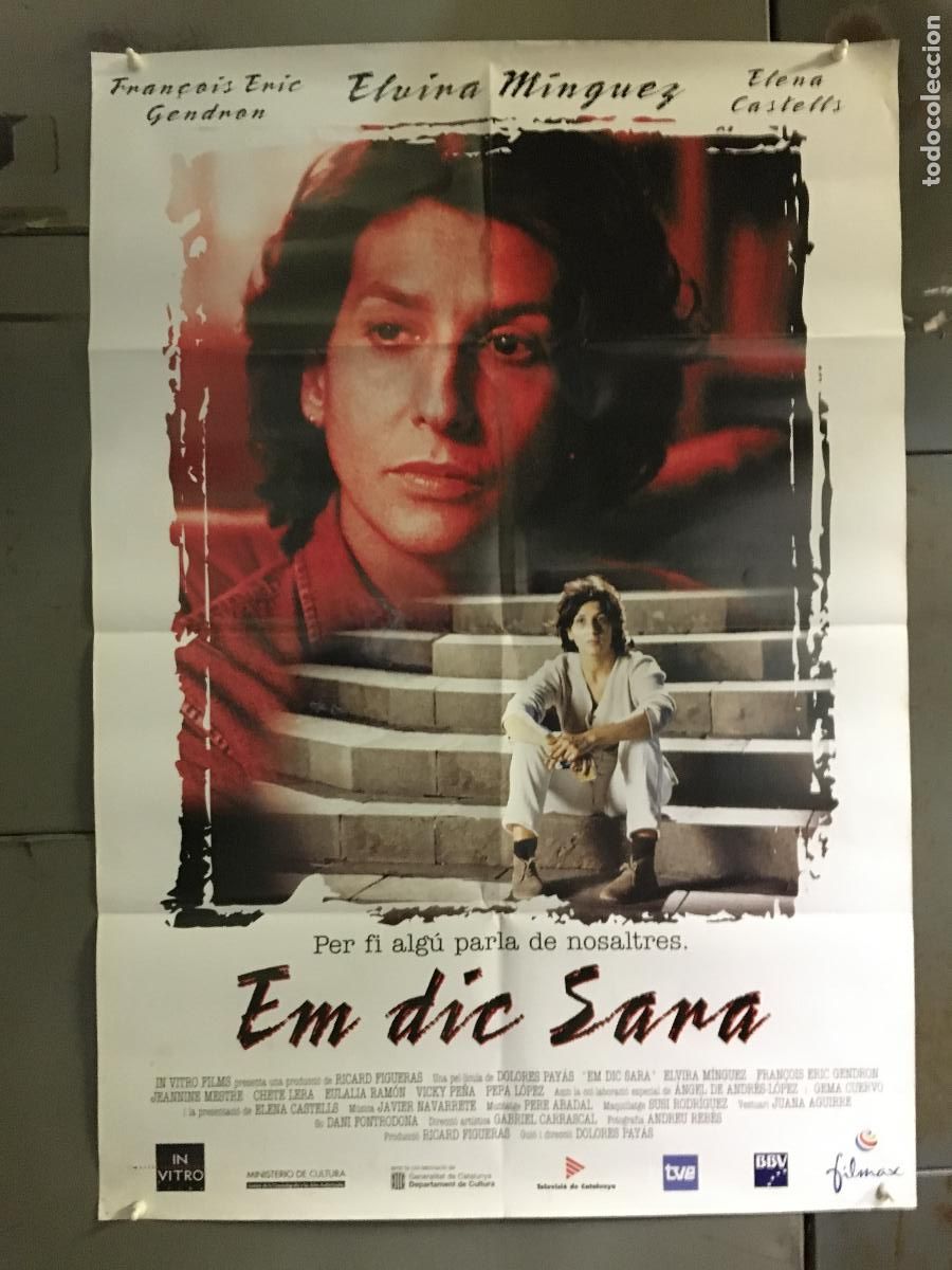 Cine: AFH30 ME LLAMO SARA em dic Sara ELVIRA MINGUEZ POSTER ORIGINAL 70X100 ESTRENO CATALAN h0