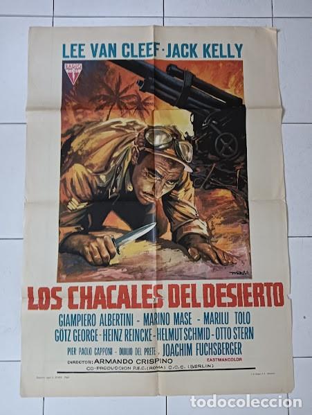 Cine: SMP 2394 LOS CHACALES DEL DESIERTO LEE VAN CLEEF ARGENTO CRISPINO MAC POSTER ORIGINAL 70X100 ESTRENO
