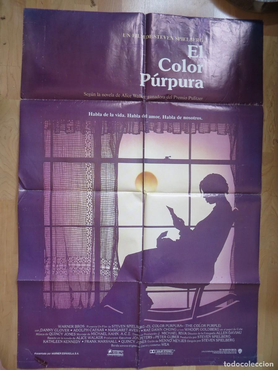 Cine: EL COLOR PURPURA : POSTER ORIGINAL ESPA&Ntilde;OL !!!