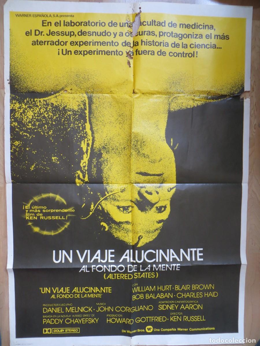 Cine: VIAJE ALUCINANTE AL FONDO DE LA MENTE : POSTER ORIGINAL ESPA&Ntilde;OL !!!