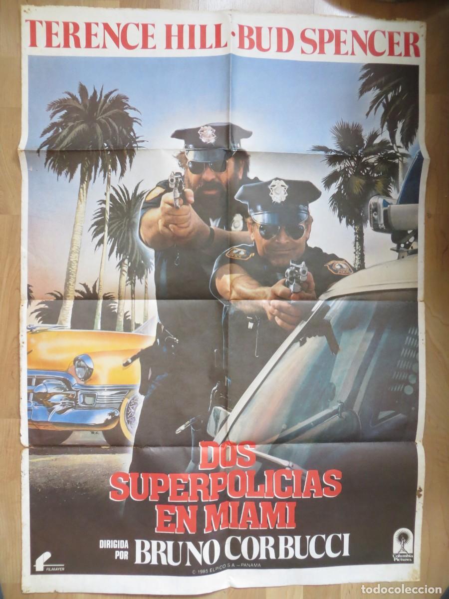 Cine: DOS SUPERPOLICIAS EN MIAMI : POSTER ORIGINAL ESPA&Ntilde;OL !!!