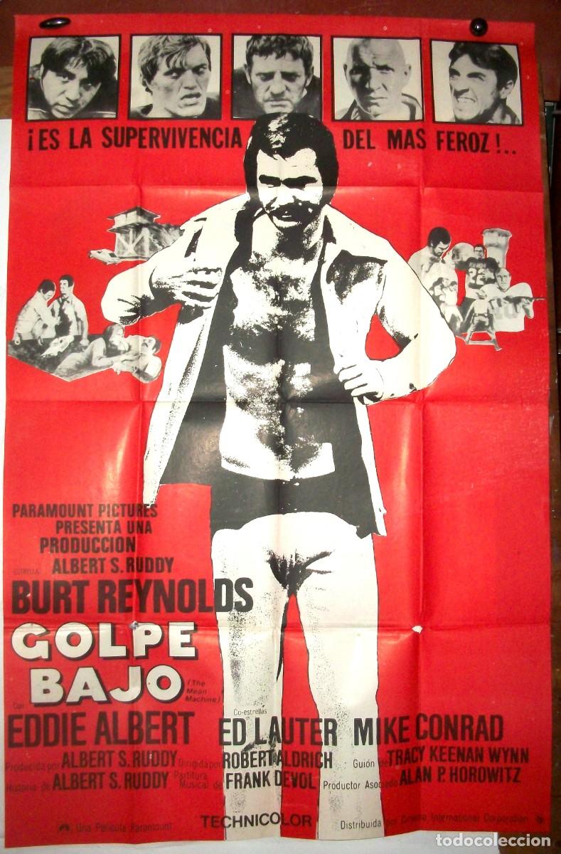 Cine: CARTEL ORIGINAL PELICULA GOLPE BAJO - BURT REYNOLDS- 1974 - ENVIO GRATIS