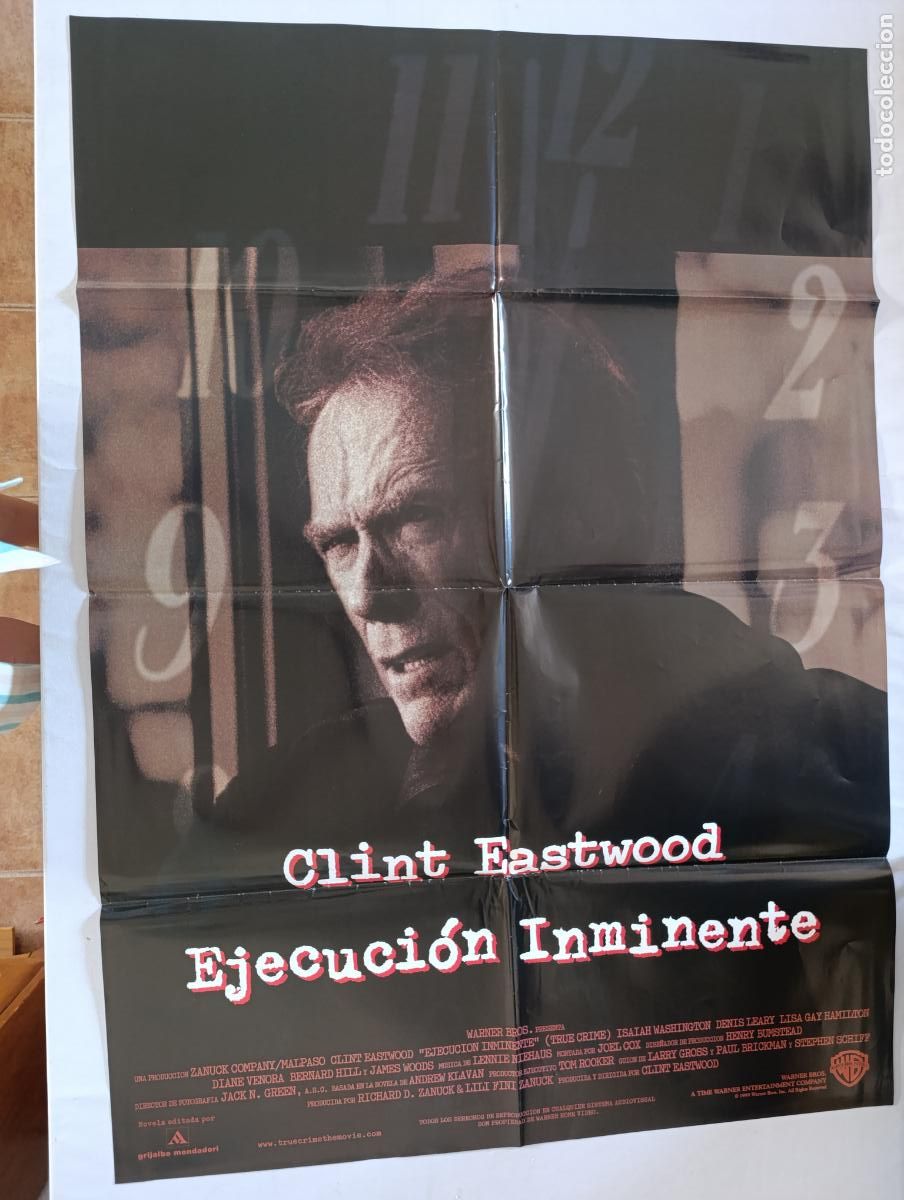 Cine: POSTER ORIGINAL EJECUCION INMINENTE - 95 X 68 CM - CLINT EASTWOOD (387)