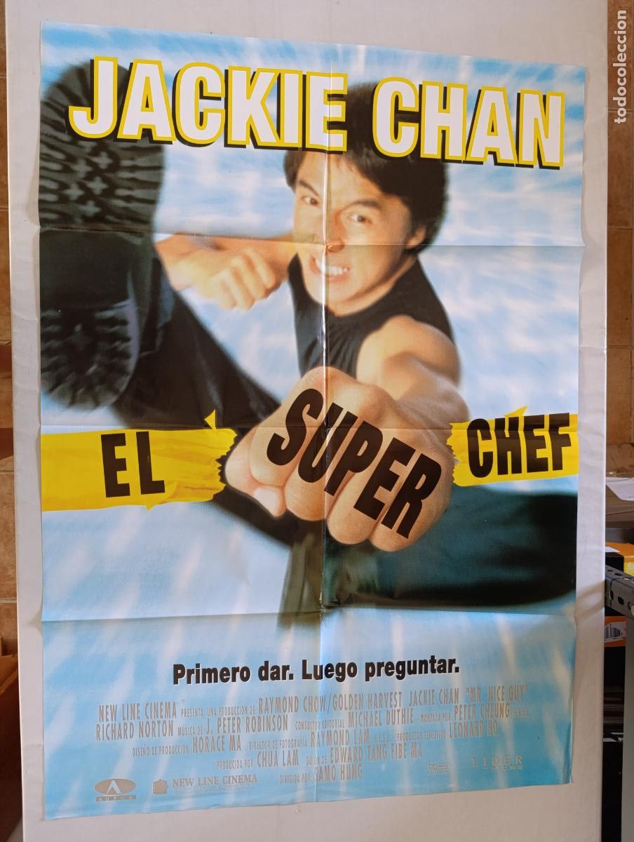 Cine: POSTER ORIGINAL EL SUPER CHEF - 95 X 67 CM - JACKIE CHAN (387)