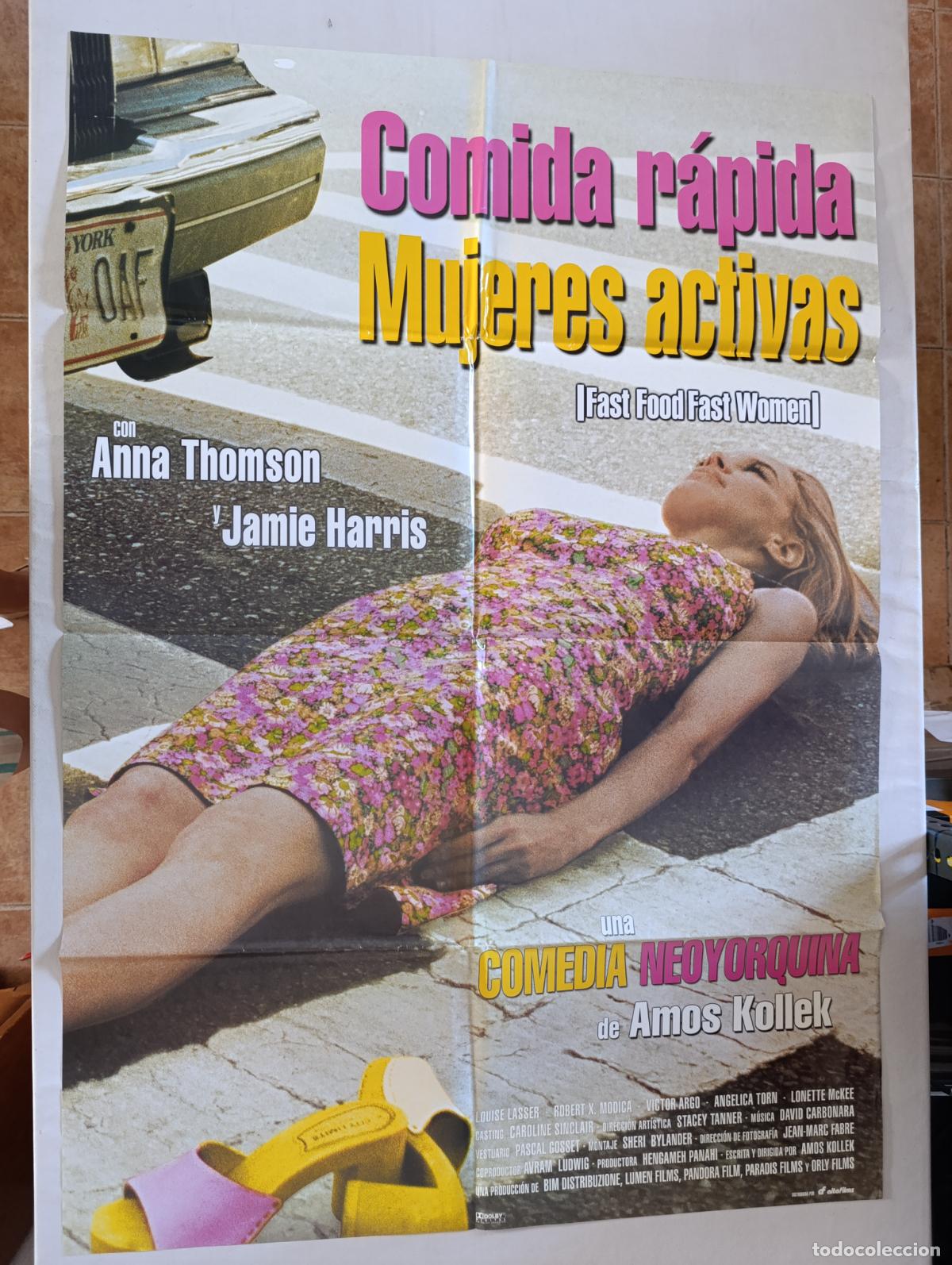Cine: POSTER ORIGINAL COMIDA RAPIDA MUJERES ACTIVAS - 97 X 68 CM (387)