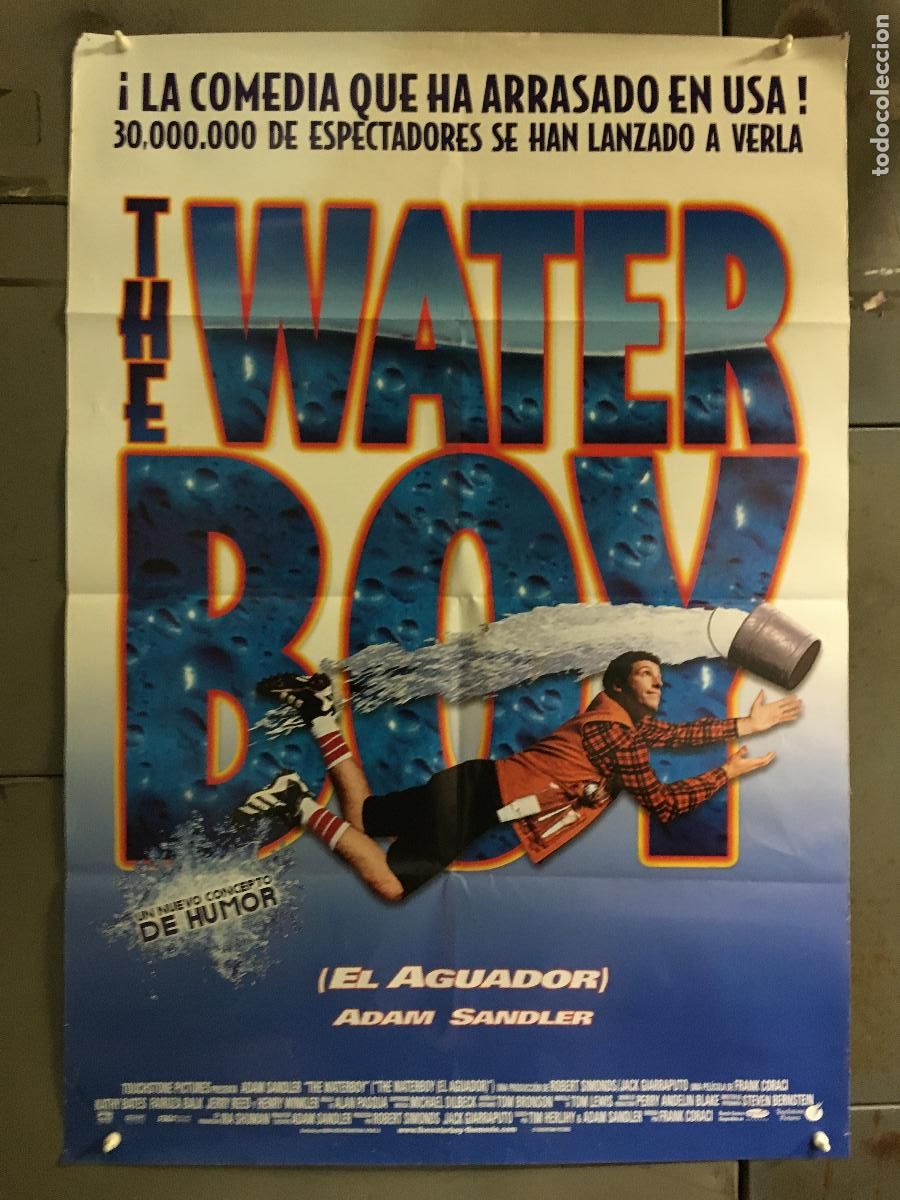 Cine: AFH32 THE WATERBOY el aguador ADAM SANDLER POSTER ORIGINAL 70X100 ESTRENO h0