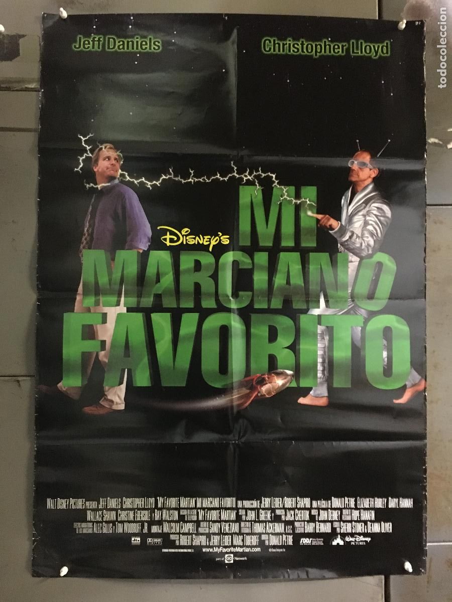 Cine: AFH37 MI MARCIANO FAVORITO WALT DISNEY JEFF DANIELS POSTER ORIGINAL 70X100 ESTRENO H0