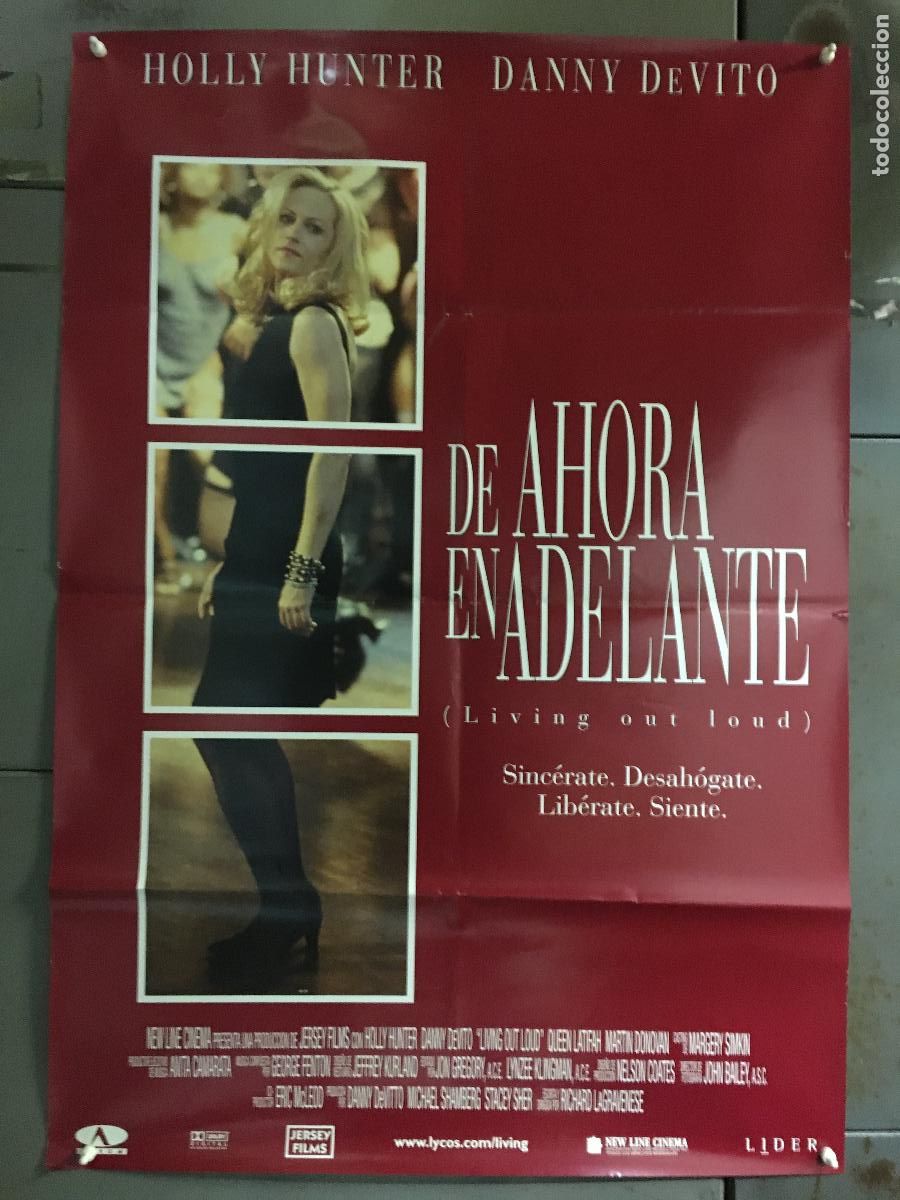 Cine: AFH40 DE AHORA EN ADELANTE HOLLY HUNTER DANNY DE VITO POSTER ORIGINAL 70X100 ESTRENO h1
