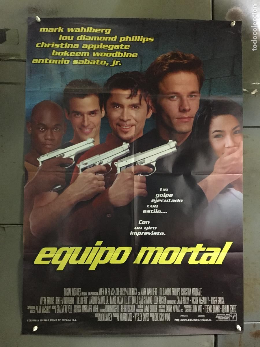 Cine: AFH44 EQUIPO MORTAL MARK WAHLBERG CHRISTINA APPLEGATE POSTER ORIGINAL ESTRENO 70X100 h0