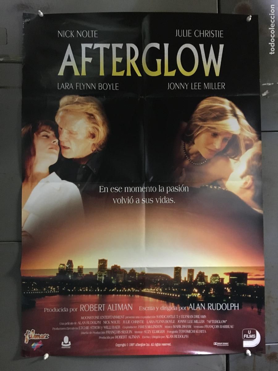 Cine: AFH46 AFTERGLOW NICK NOLTE JULIE CHRISTIE POSTER ORIGINAL 70x100 ESTRENO h1