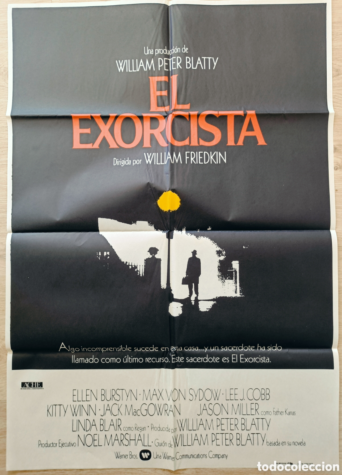 Cine: CARTEL CINE EL EXORCISTA WILLIAM PETER ELLEN BURSTYN 1975 C1835B