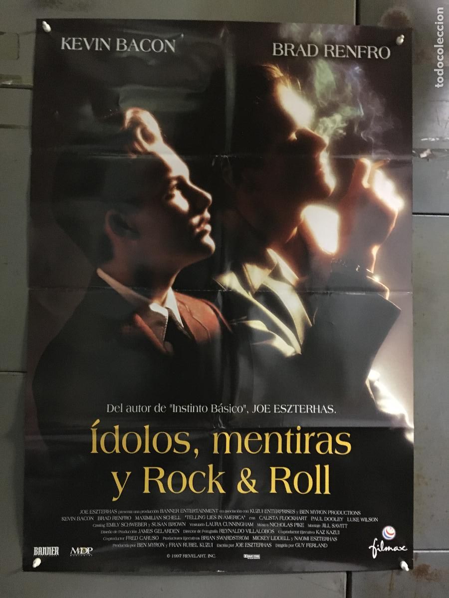 Cine: AFH50 IDOLOS MENTIRAS Y ROCK & ROLL KEVIN BACON BRAD RENFRO POSTER ORIGINAL 70x100 ESTRENO h0