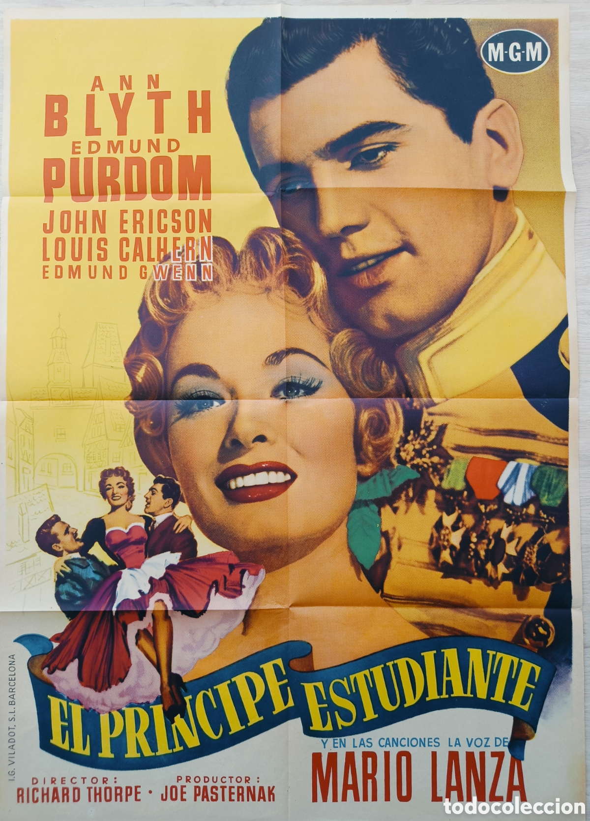 Cine: CARTEL CINE EL PRINCIPE ESTUDIANTE ANN BLYTH EDMUND PURDOM C1653