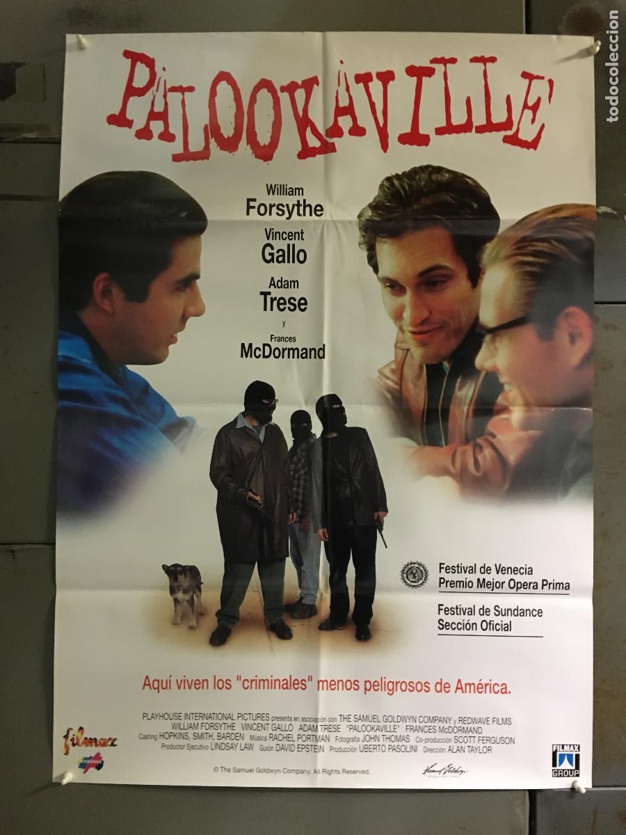 Cine: AFH53 PALOOKAVILLE FRANCES MCDORMAND VINCENT GALLO POSTER ORIGINAL ESTRENO 70X100 h0