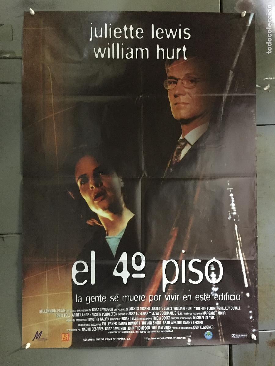 Cine: AFH54 EL CUARTO 4&ordm; PISO JULIETTE LEWIS WILLIAM HURT POSTER ORIGINAL ESTRENO 70X100 h0
