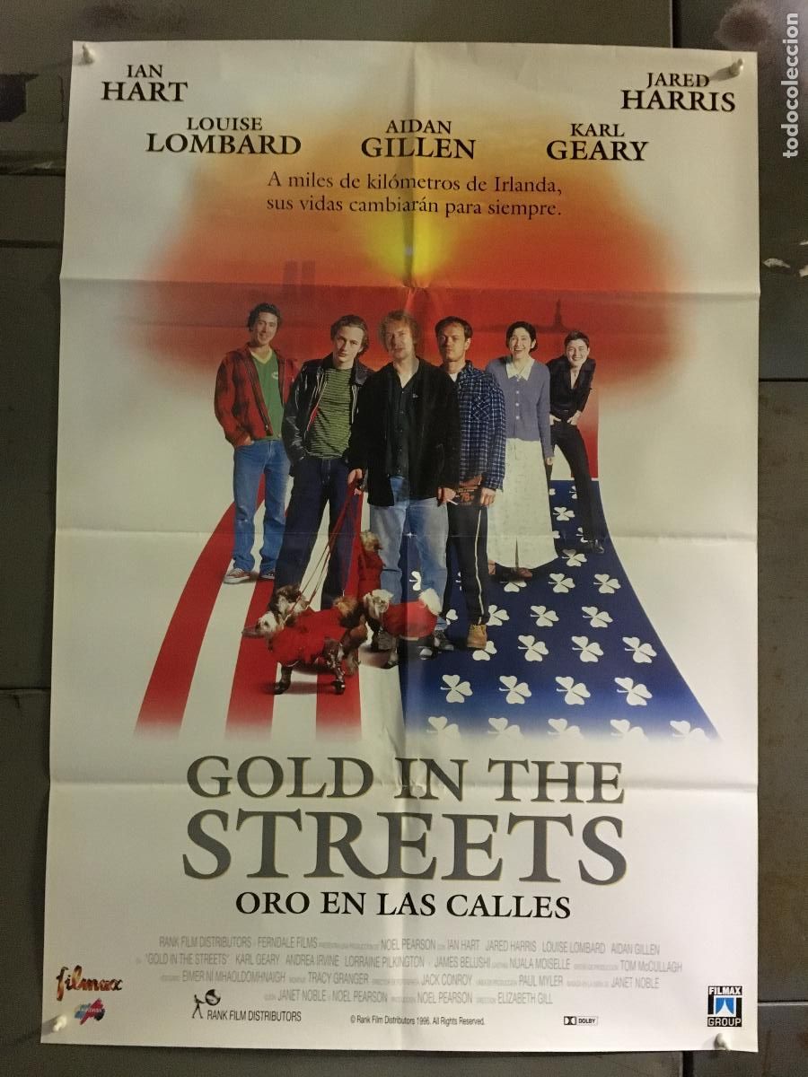 Cine: AFH56 GOLD IN THE STREETS oro en las calles IAN HART JARED HARRIS POSTER ORIGINAL ESTRENO 70X100 h0